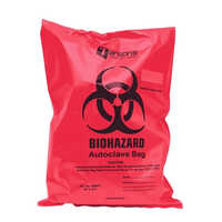 Red Bio Hazard Autoclavable Bag - Color: Black