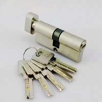 Crimson Door Cylinder Latch | Double Opening Cylinder | Single Opening Cylinder | Brass Lock Cylinder - Color: Matte Gold