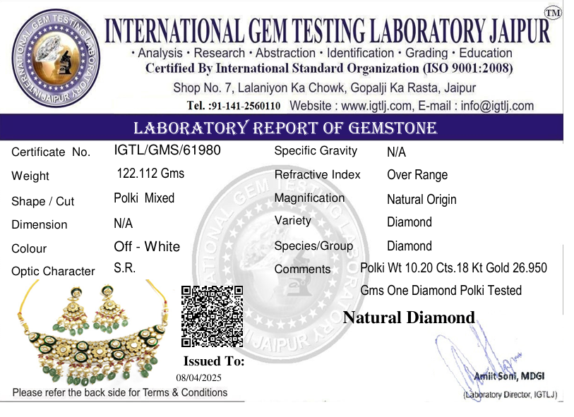 18KT IVORY CHOKAR SET