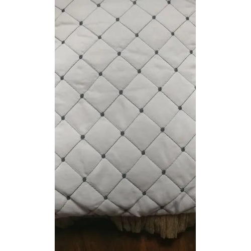 Quilted Pillow - Satin/polyester/cotton Blend, Customized Dimensions Available, White Color, Designed For Adults, Babies, And Children - Breathable, Disposable, Plain Dyed
