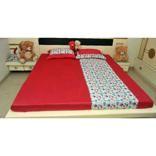 Half N Half Printed Design Bedsheet