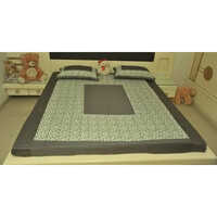 Half N Half Printed Design Bedsheet