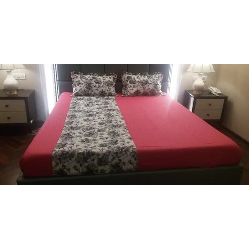 Half N Half Printed Design Bedsheet