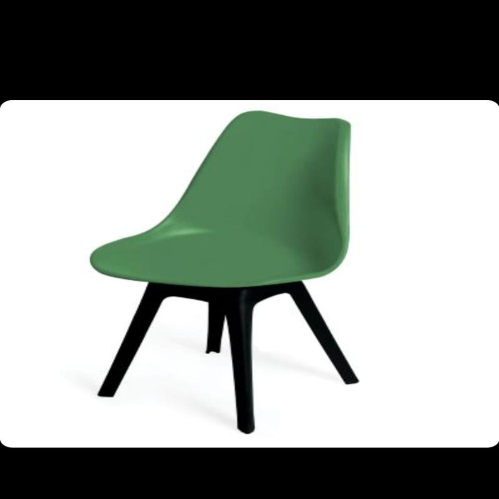 Om Woods Gama Pvc Leg Chair - Eco-friendly Plastic, No Fold, Green Color | Innovative Molded Plywood Design, Extreme Lightness, Strong Curves
