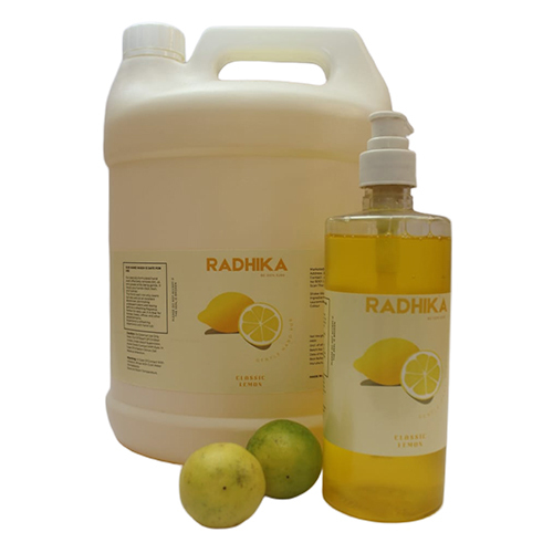 Lemon Hand Wash - Liquid Hand Soap, Yellow Color | Non-toxic Formula, Middle Foam, Invigorating Lemon Fragrance For Daily Use