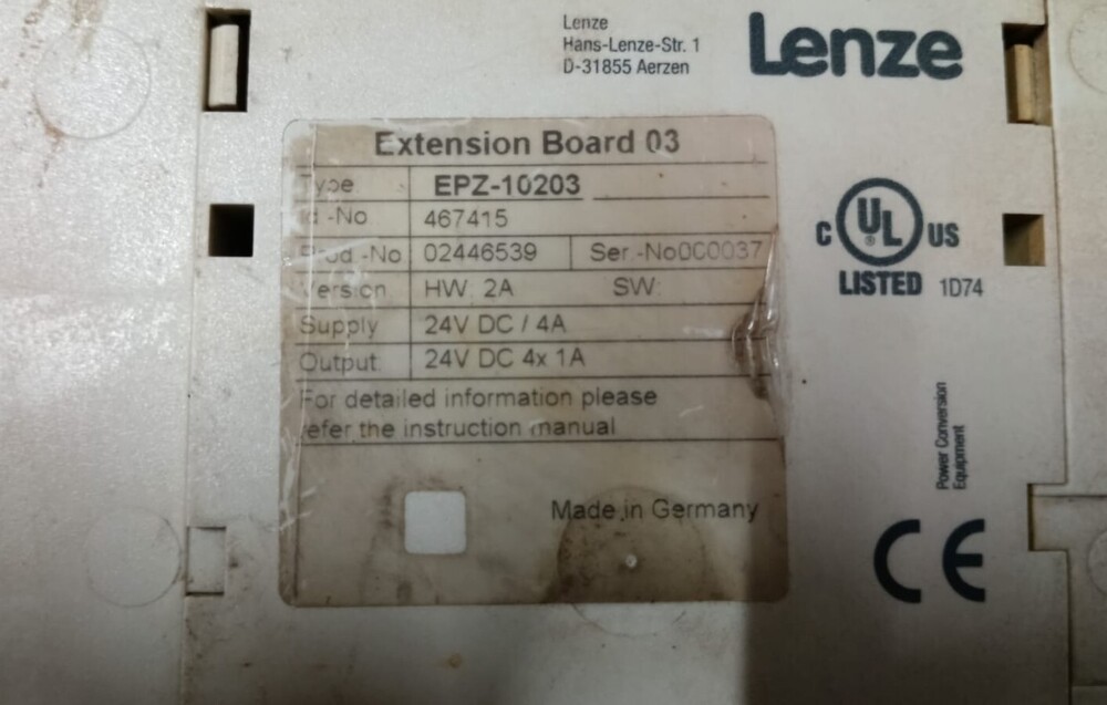 LENZE EPZ-10203 SERVO DRIVE
