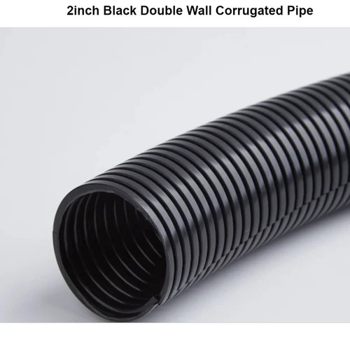 Infraduct 63MM Black Double Wall Corrugated Pipe