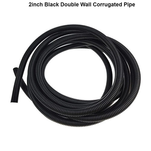 Infraduct 63MM Black Double Wall Corrugated Pipe