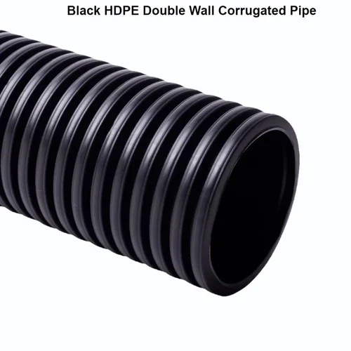 Infraduct 50Mm Black Hdpe Double Wall Corrugated Pipe - Application: Used In Water Supply