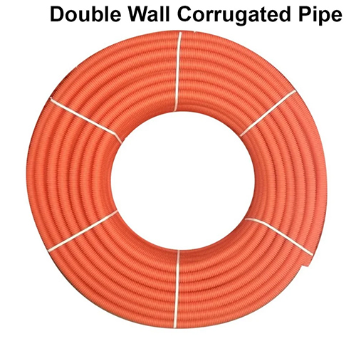 63Mm Infraduct Orange Double Wall Corrugated Pipe - Application: Agriculture