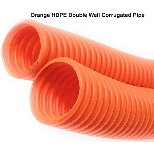 50Mm Orange Hdpe Double Wall Corrugated Pipe - Application: Agriculture For Irrigation And Drainage Purposes