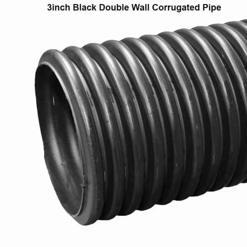Infraduct 90mm Black Double Wall Corrugated Pipe - Application: Used In Water Supply