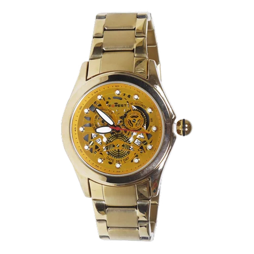 Customized Forest Men Watch - Color: Golden