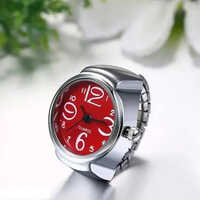 Finger Ring Watch - Color: Silver