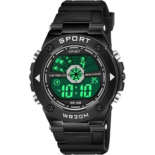 Sport Watch For Men - Color: Black