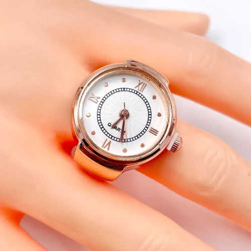 Round Ring Watch - Color: Silver
