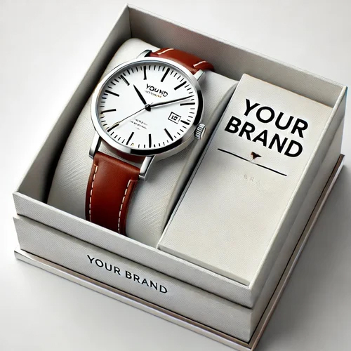 Customized Wrist Watch - Color Of Band: Brown