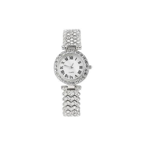 Silver Color Ladies Bracelet Watches - Finishing: Smooth