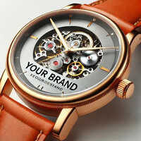Personalized Customized Wrist Watch - Color: Brown