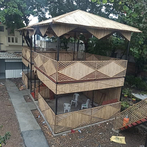 Bamboo Duplex Cottage - Color: Brown