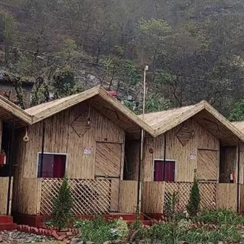Luxury Bamboo Cottage - Color: Brown