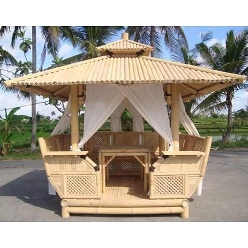 Modular Bamboo Gazebo - Color: Brown