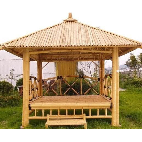 Brown Bamboo Hut