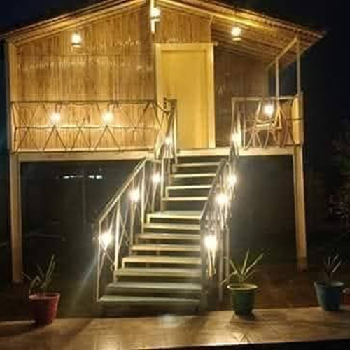 Brown Bamboo Hut