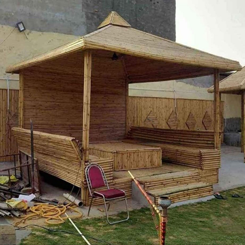 Brown Bamboo Hut