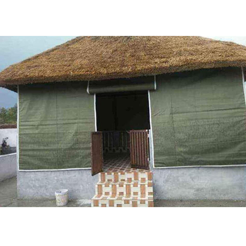 Outdoor Bamboo Hut - Color: Brown