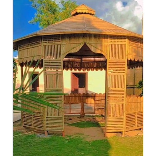 Decorative Bamboo Hut - Color: Brown