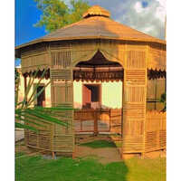 Decorative Bamboo Hut - Color: Brown