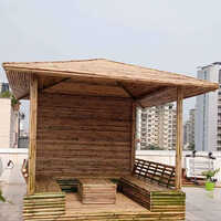 Prefab Restaurant Bamboo Hut - Color: Brown