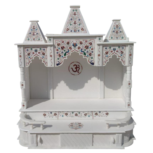 Handcarved Marble Temple - Color: White