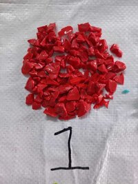Blood red opaque glass chips special for terrazzo items manufacturing