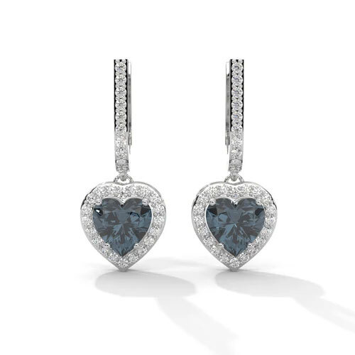 Heart Diamond Earring