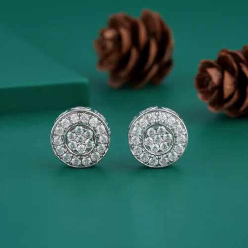 Round Shape Diamond Earring