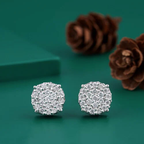 Round Shape Diamond Earring
