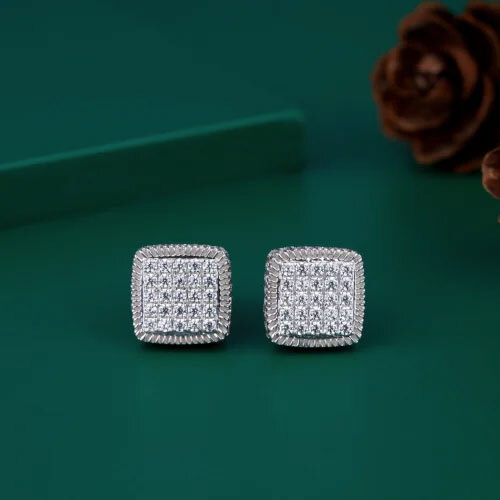 Square Beautiful Diamond Earring