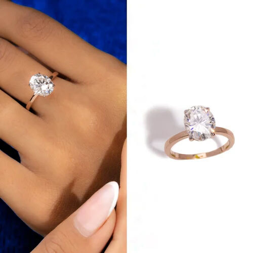 14.6mm Diamond Solitaire Ring