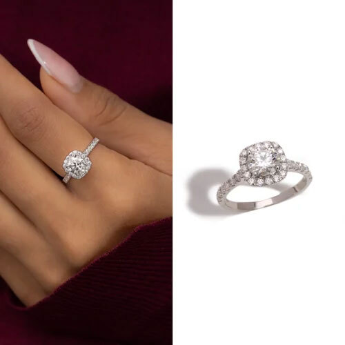 Natural Diamonds Solitaire Ring