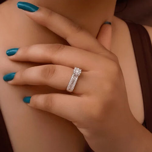 Catalina Baguette Diamond Ring