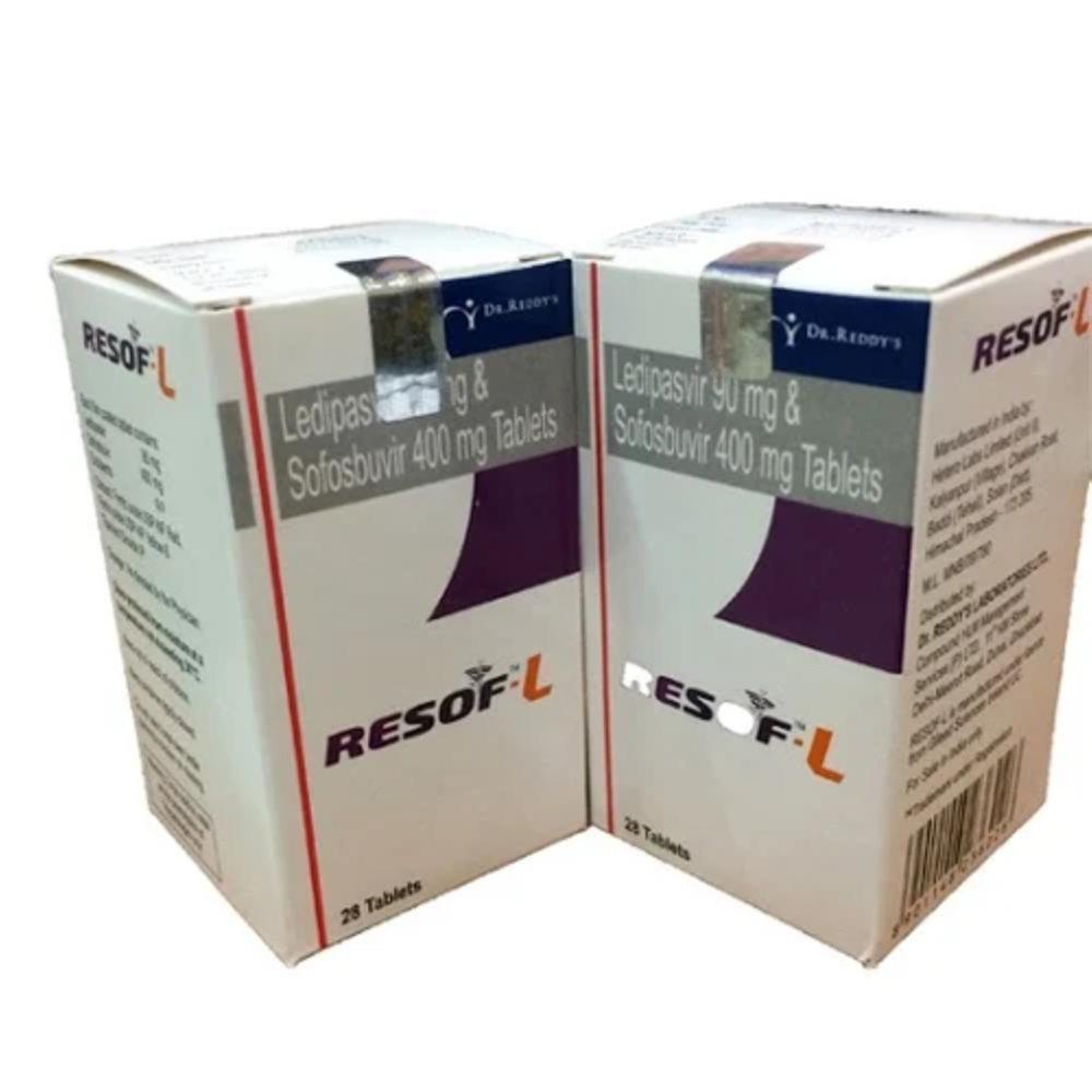 Resof-l Ledipasvir (90mg) + Sofosbuvir (400mg) Tablet - Origin: India