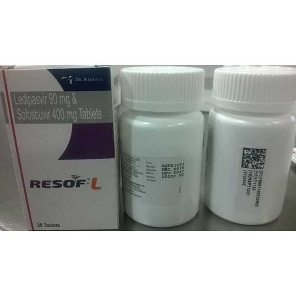Resof-L Ledipasvir (90mg) + Sofosbuvir (400mg) Tablet 
