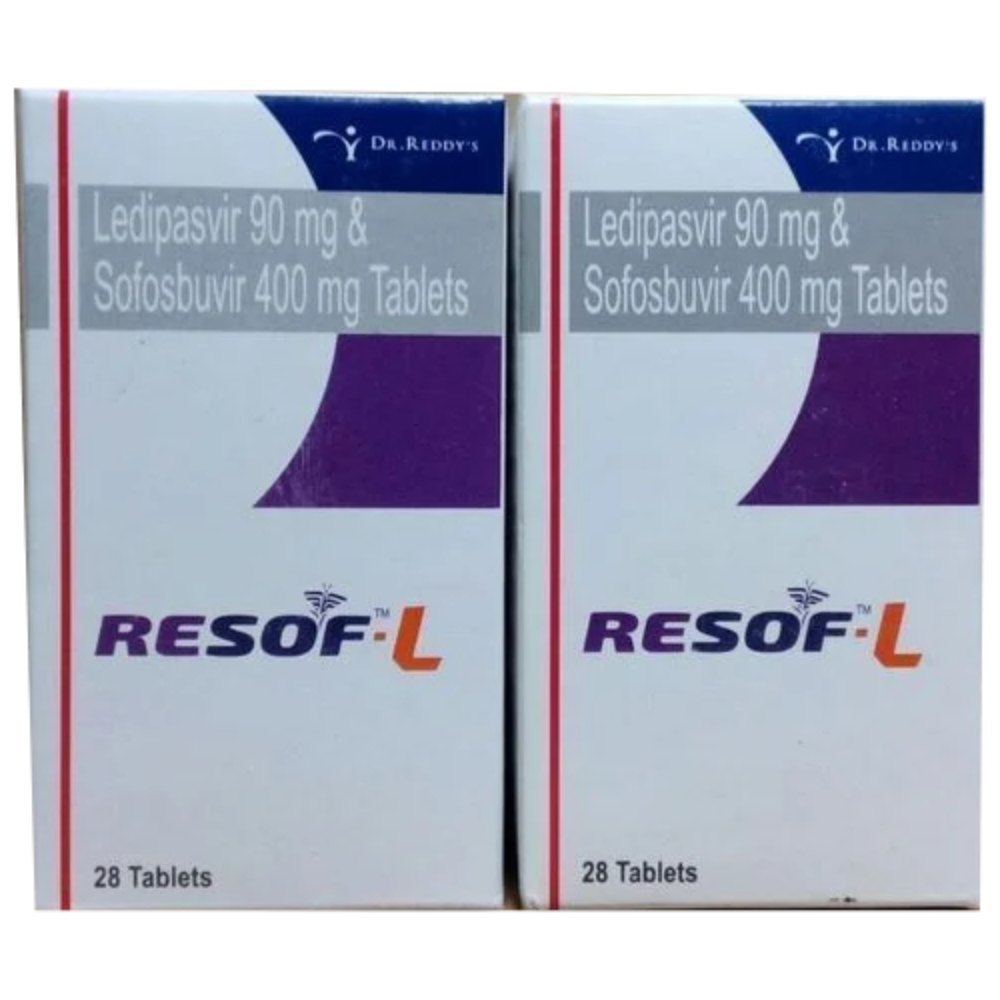 Resof-L Ledipasvir (90mg) + Sofosbuvir (400mg) Tablet 
