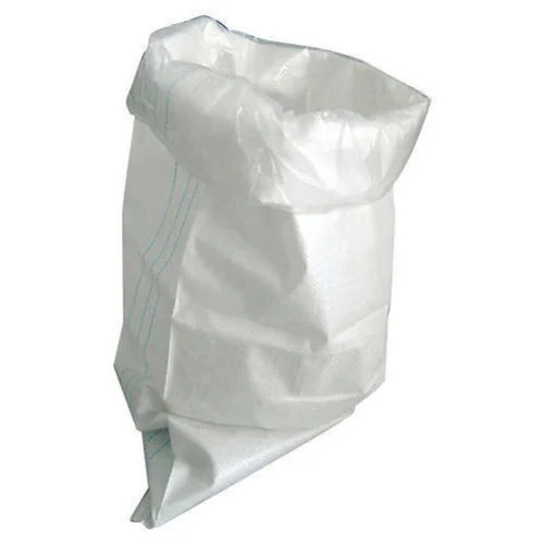 White PP Woven Packaging Sack - 24x12 Inches, 50 Kilograms Load Capacity, Durable Woven Material, Ideal for Bulk Packaging Applications