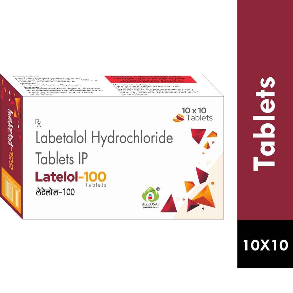 LATELOL 100 TABLET - LABETALOL HYDROCHLORIDE 100MG TABLET