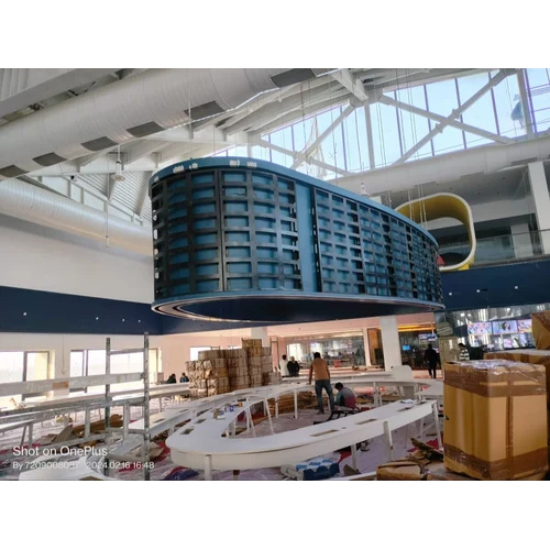 Round Led Video Wall Indoor Cabinet - Color: Any Color