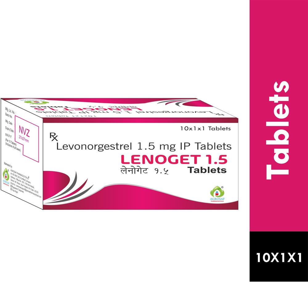 LENOGET 1.5 TABLET - EACH FILM COATED TABLET CNTAINS : LEVONORGESTREL IP 1.5 MG