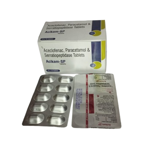 Aceclofenac Paracetamol And Serratiopeptidase Tablets - Drug Type: General Medicines